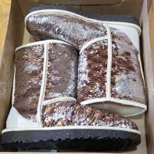 Ugg Classic Boot Sparkle Sequin Size 8 New